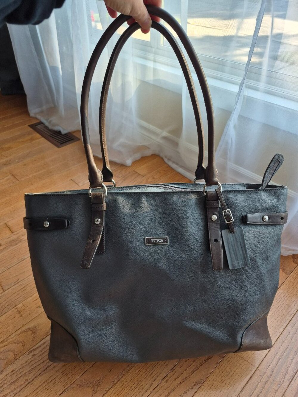 TUMI Saffiano Leather Travel Tote